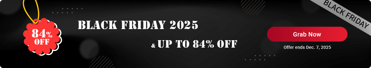 Balck Friday - Save up to 84%
