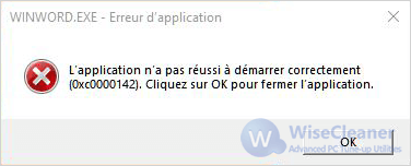 Comment Corriger L Erreur 0xc0000142 De L Application Office